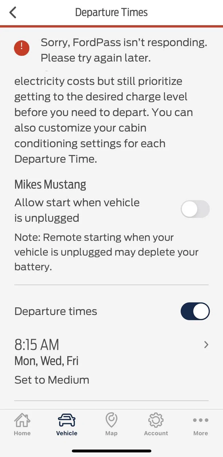 Ford Mustang Mach-E Anyone having trouble authorizing remote start when unplugged? E4BAF20D-48B4-46D6-90E7-019BFA5688CC