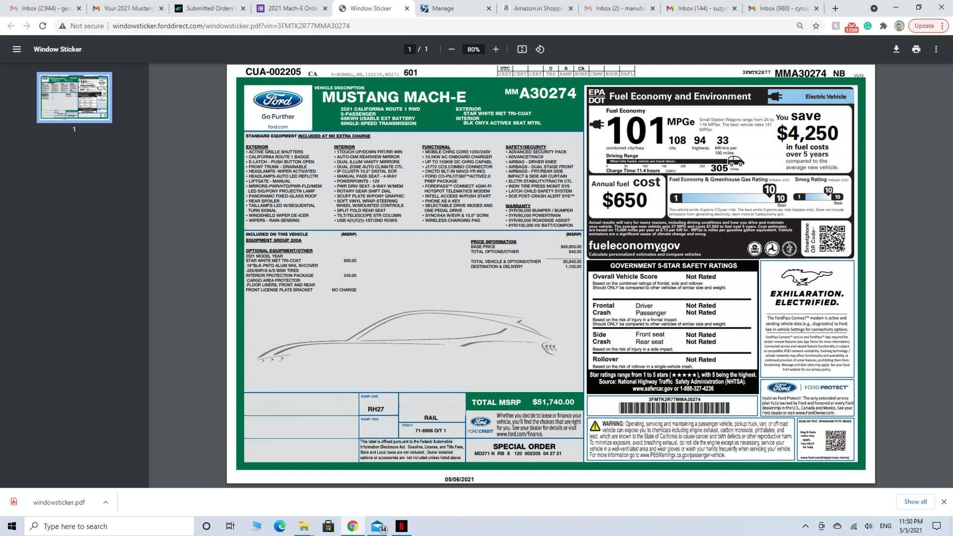 Ford Mustang Mach-E Submitted Orders Tracking List and Stats [Enter Yours] 1620283829657