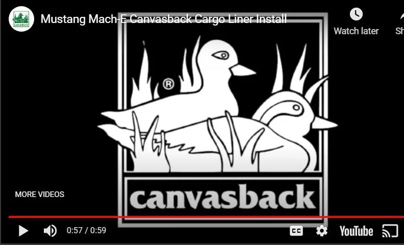 Ford Mustang Mach-E Mach-E Canvasback Cargo Liner Protector ScreenShot014
