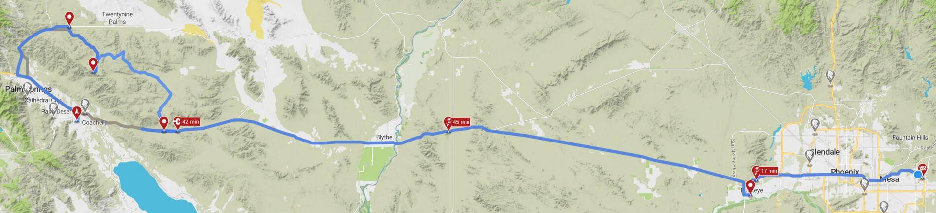 Ford Mustang Mach-E Road trip from Phoenix east valley to Joshua Tree 1620534081292