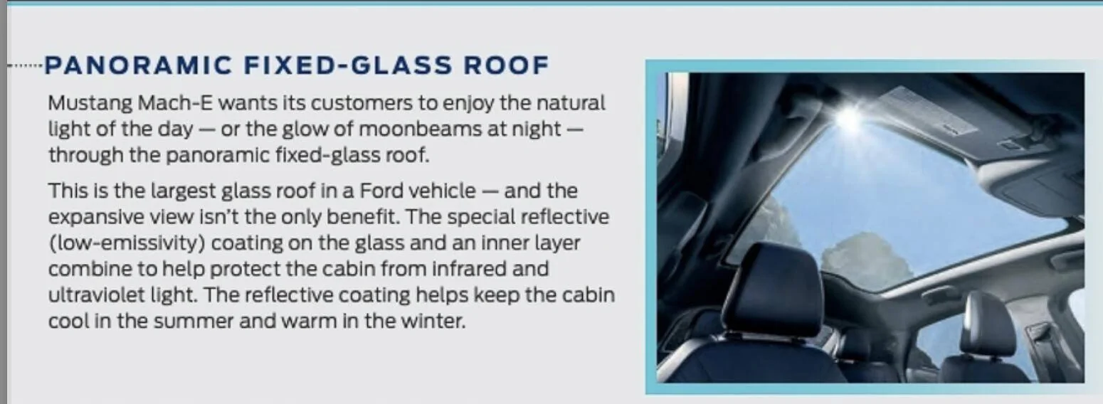 Ford Mustang Mach-E Panoramic roof is not IRR. Screen Shot 2021-05-09 at 6.12.08 PM