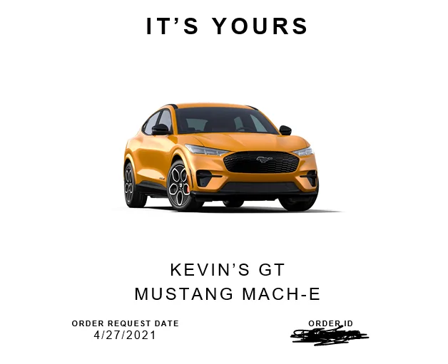 Ford Mustang Mach-E GT Mach-E ordering starts next week - 4/28! Who's ordering? 1620942418275