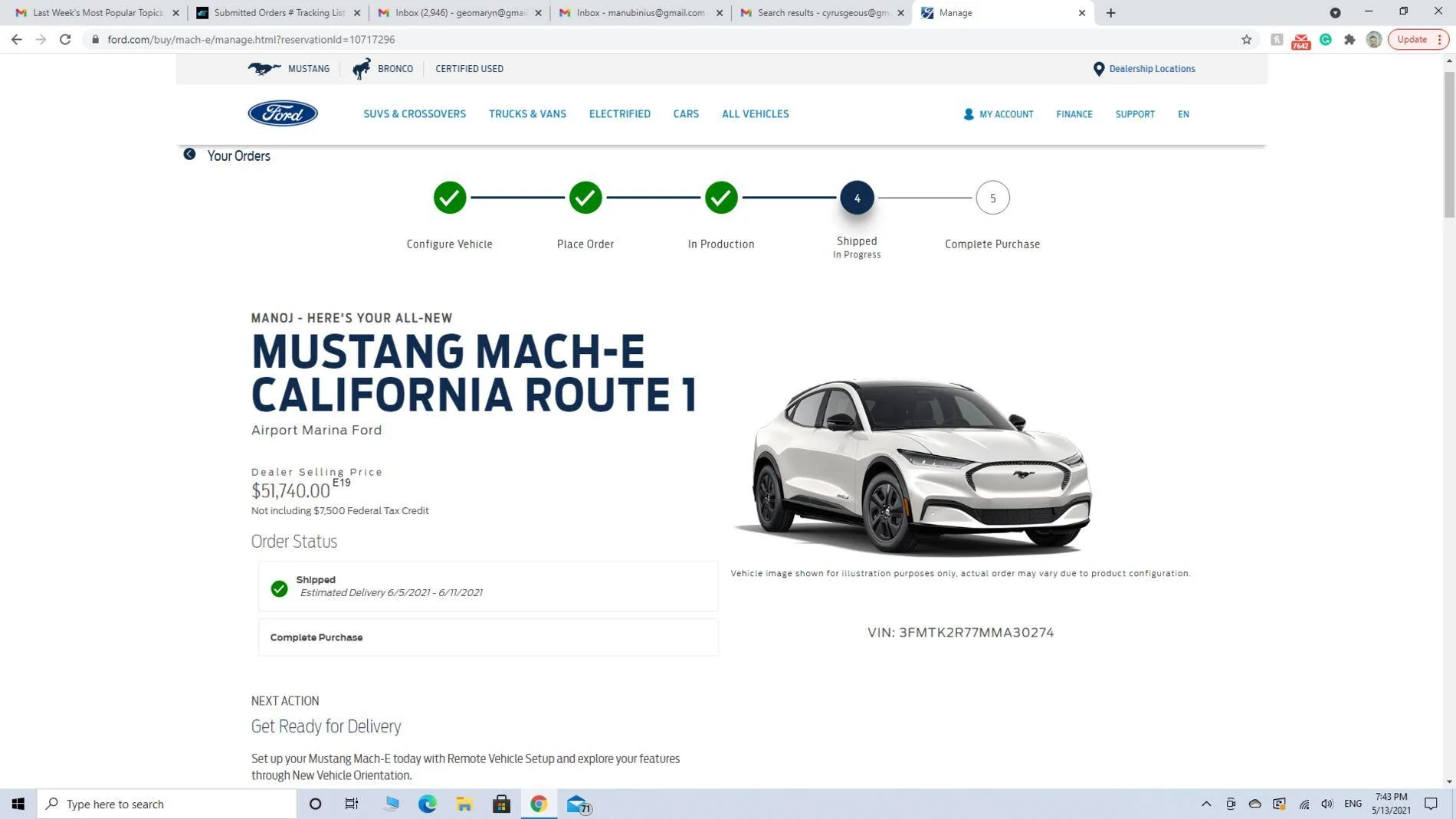 Ford Mustang Mach-E Submitted Orders Tracking List and Stats [Enter Yours] 1620960207816