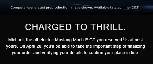 Ford Mustang Mach-E GT Mach-E ordering starts next week - 4/28! Who's ordering? 1621009487926