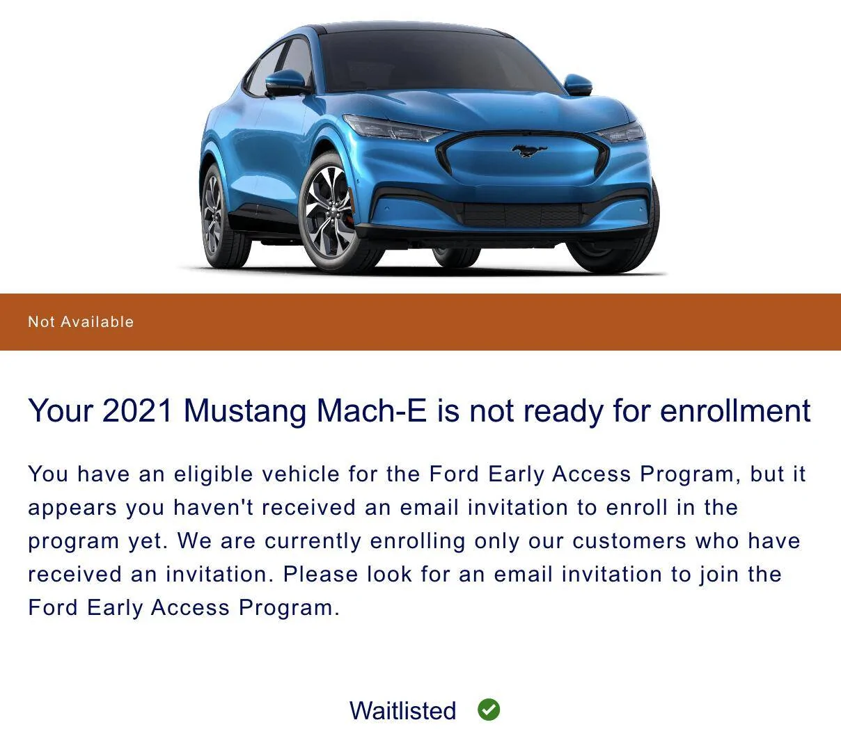 Ford Mustang Mach-E Received New Early Access Program Invite Screen Shot 2021-05-14 at 8.21.44 PM