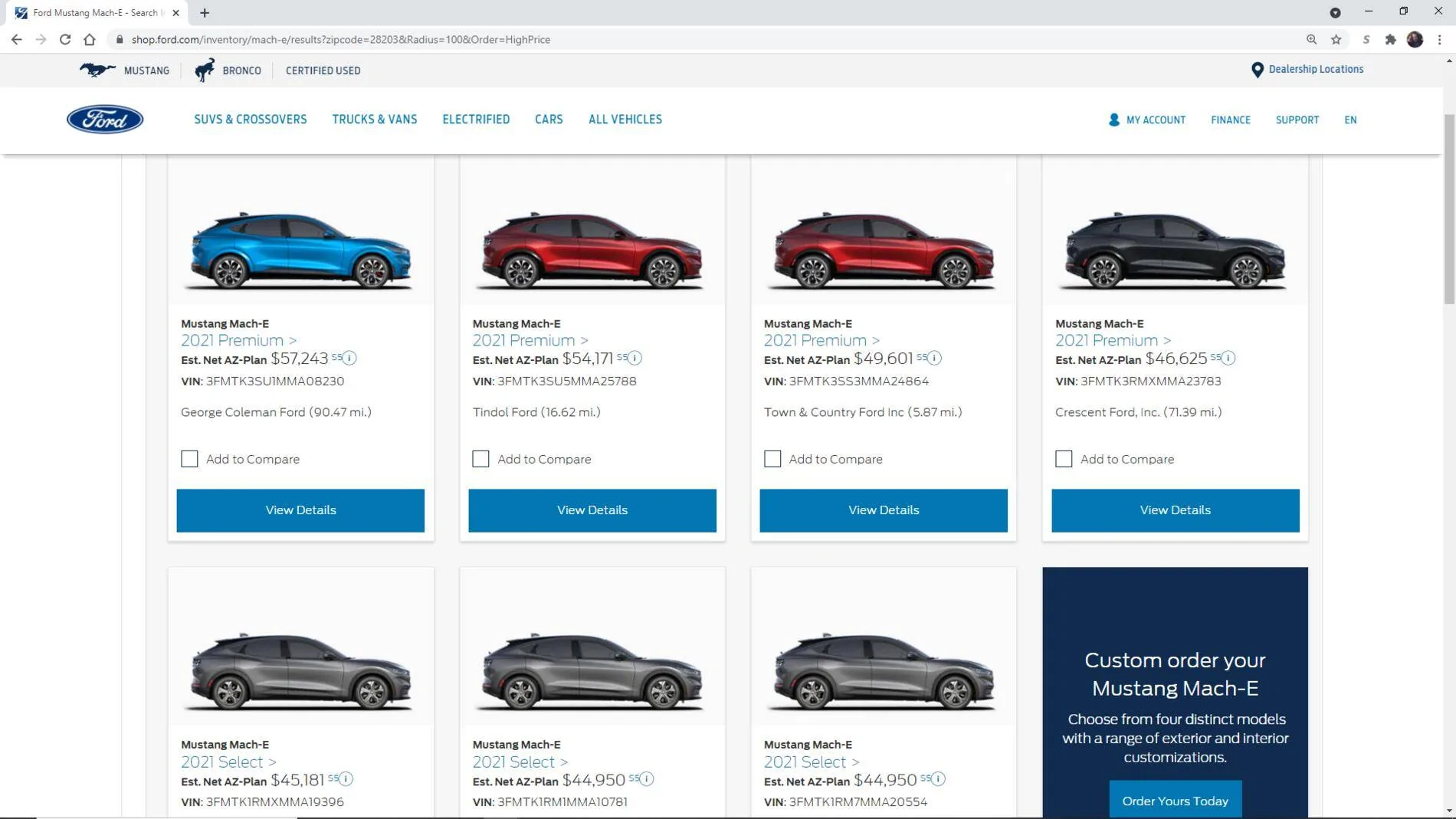 Ford Mustang Mach-E Greedy Ford Dealers are squandering Ford's $7500 tax credit advantage over Tesla 1621038498492