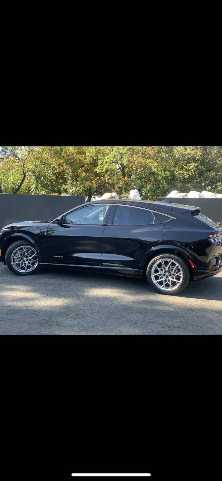 Ford Mustang Mach-E My Shadow Black Mach-E on 20" wheels IMG_5855
