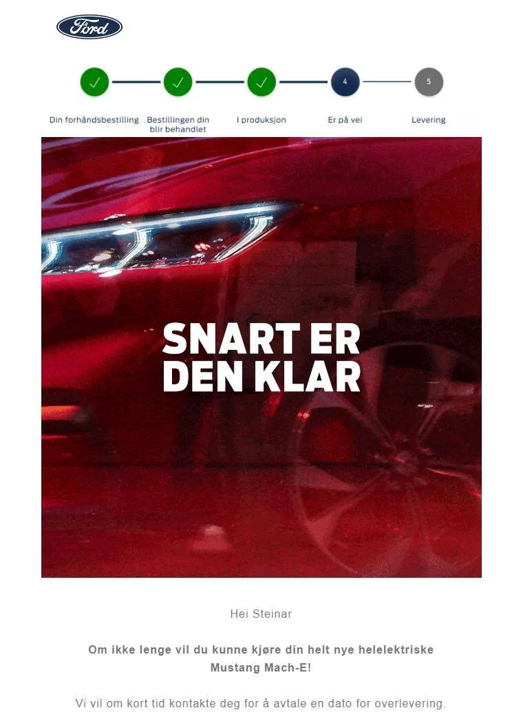 Ford Mustang Mach-E Norway - Mach-E ready for production 1621326117902