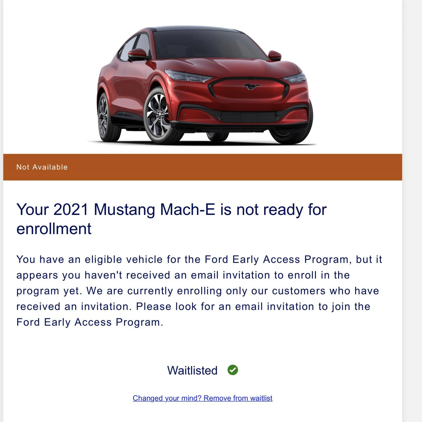 Ford Mustang Mach-E Received New Early Access Program Invite Screen Shot 2021-05-19 at 12.50.01 PM