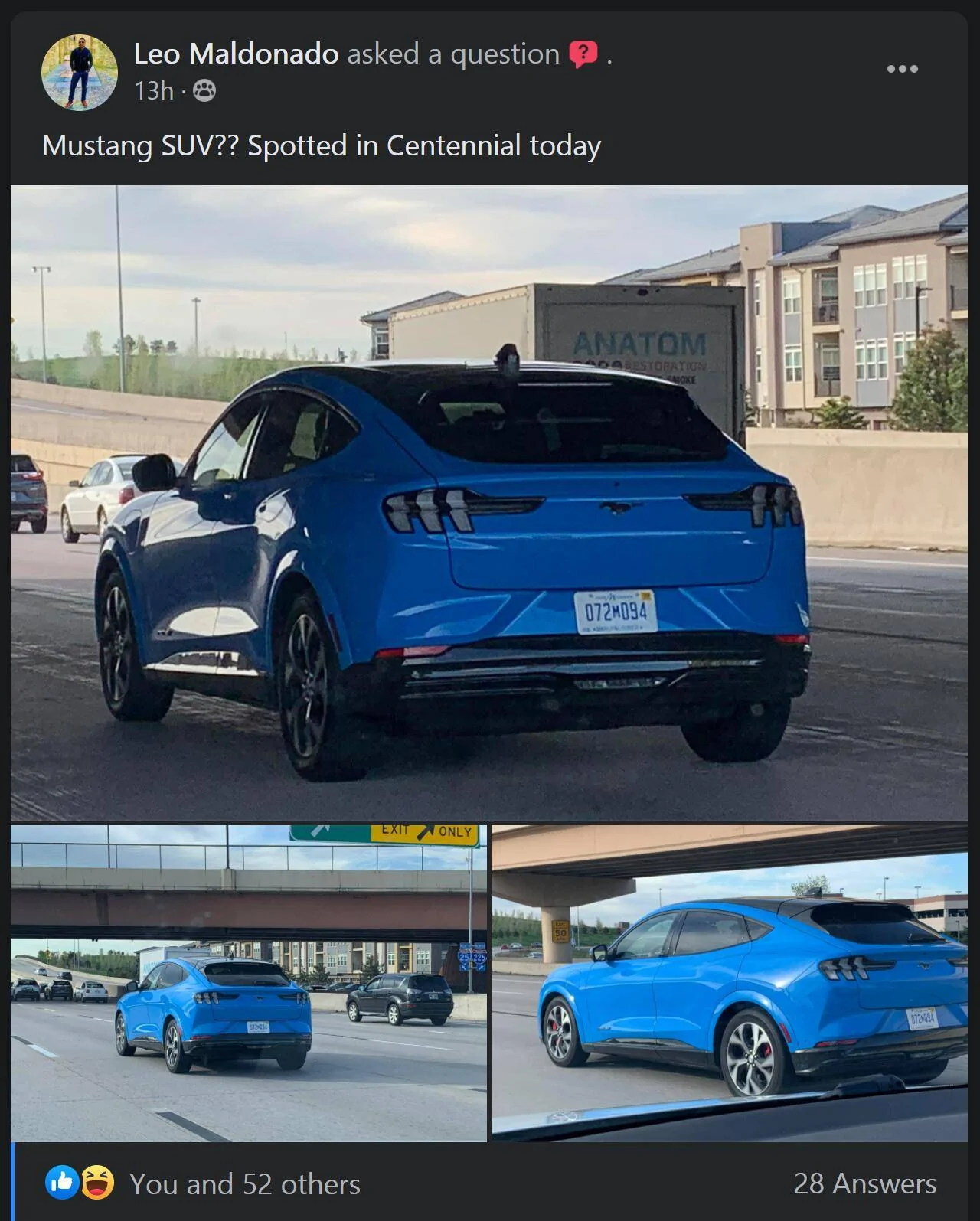 Ford Mustang Mach-E Interesting Crowd Reactions FireShot Capture 089 - (20+) Denver Auto Enthusiasts _ Mustang SUV__ Spotted in Centennial t_