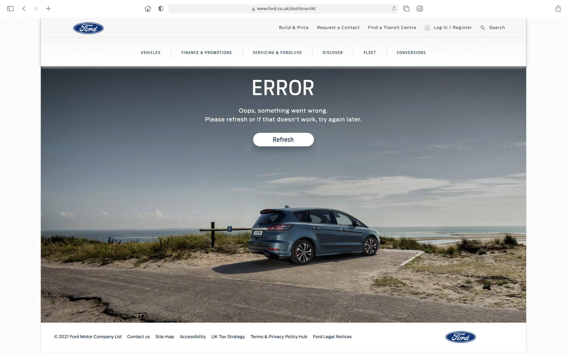 Ford Mustang Mach-E UK Customers Ford Error