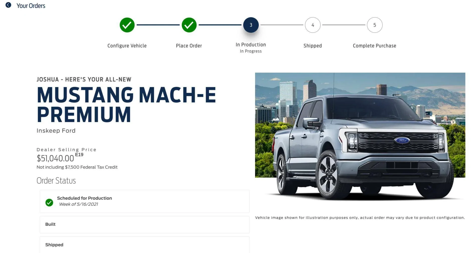 Ford Mustang Mach-E Ford website errors 1621559016294