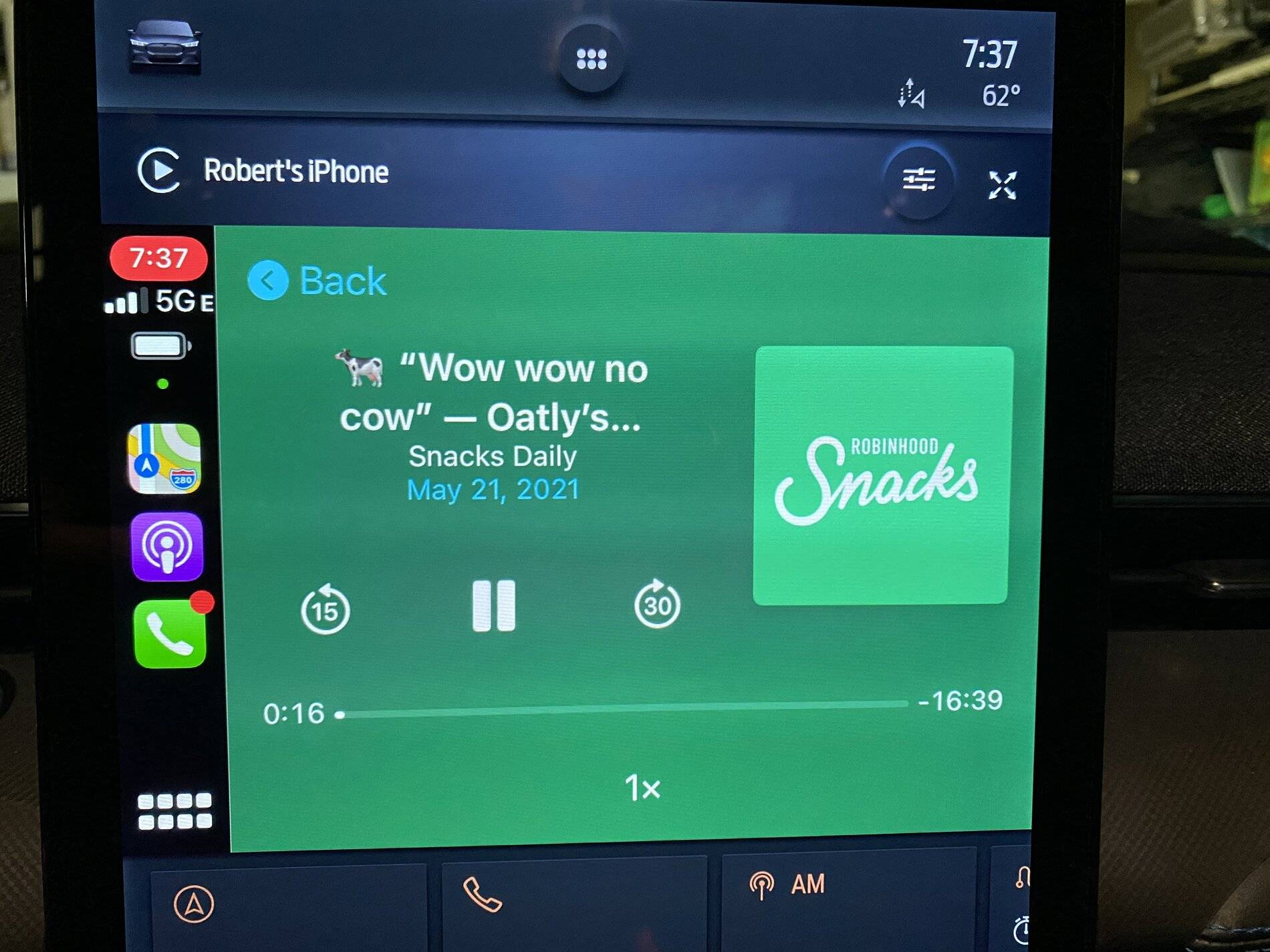 Ford Mustang Mach-E CarPlay rounded corners are gone! D250E8CE-9794-4BC5-B1A2-7A462A076331