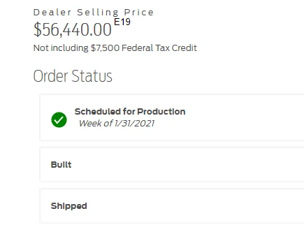 Ford Mustang Mach-E Build 2 weeks before order? 1622207305585