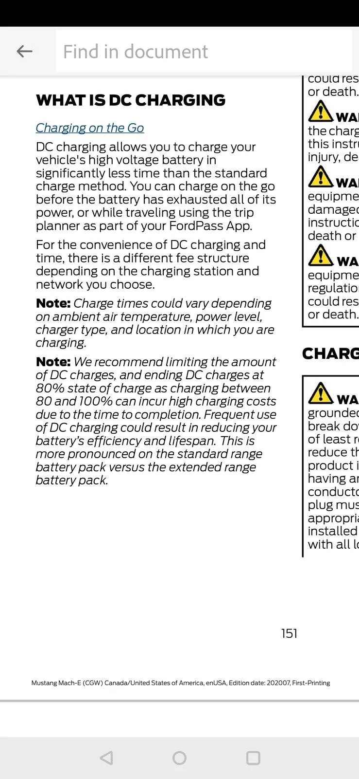 Ford Mustang Mach-E Unplug after charging? Screenshot_20210604-114340