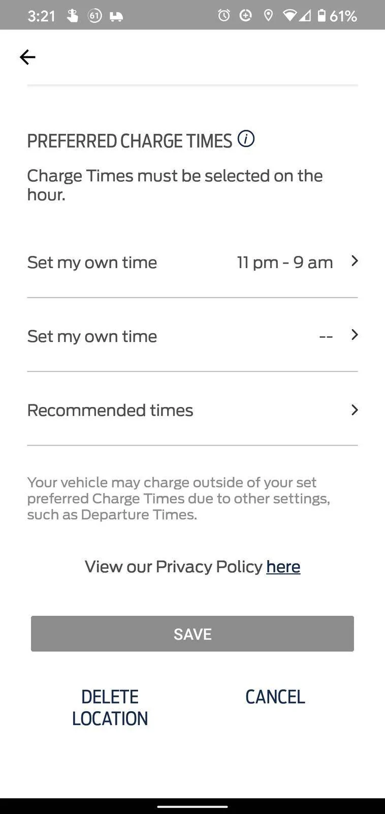 Ford Mustang Mach-E Unplug after charging? Screenshot_20210604-152155