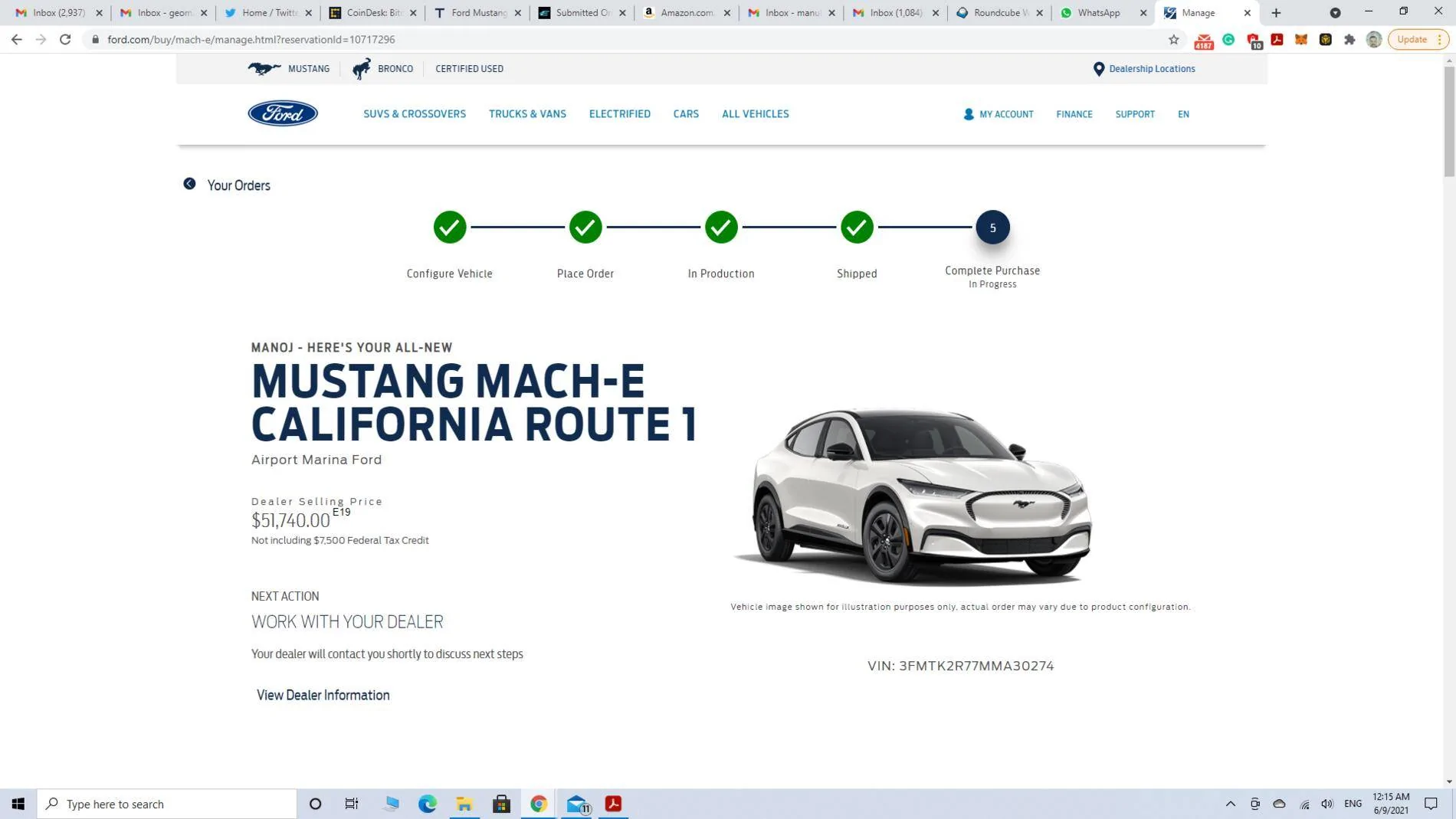 Ford Mustang Mach-E Submitted Orders Tracking List and Stats [Enter Yours] 1623222923736