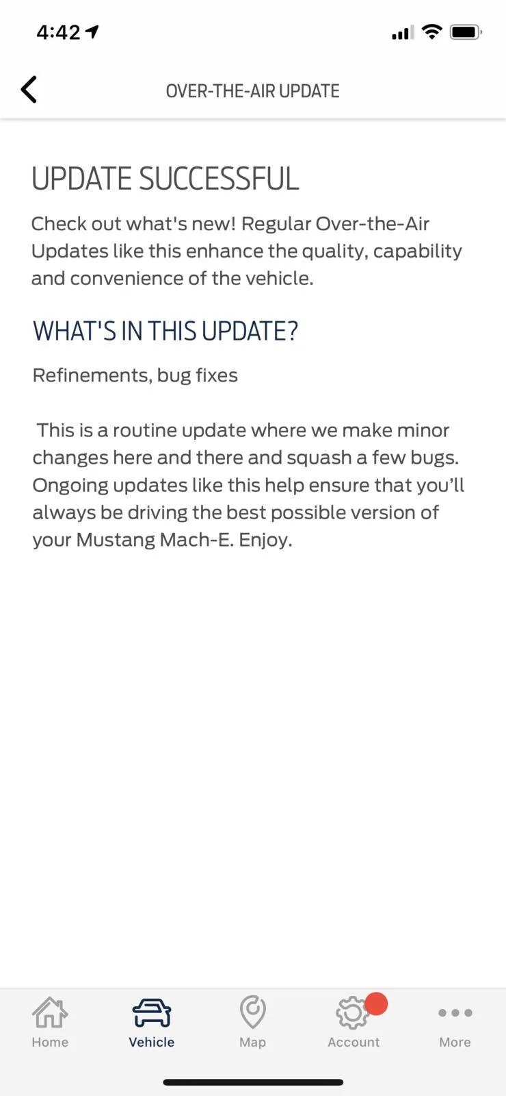 Ford Mustang Mach-E New Ota update 1623357781214
