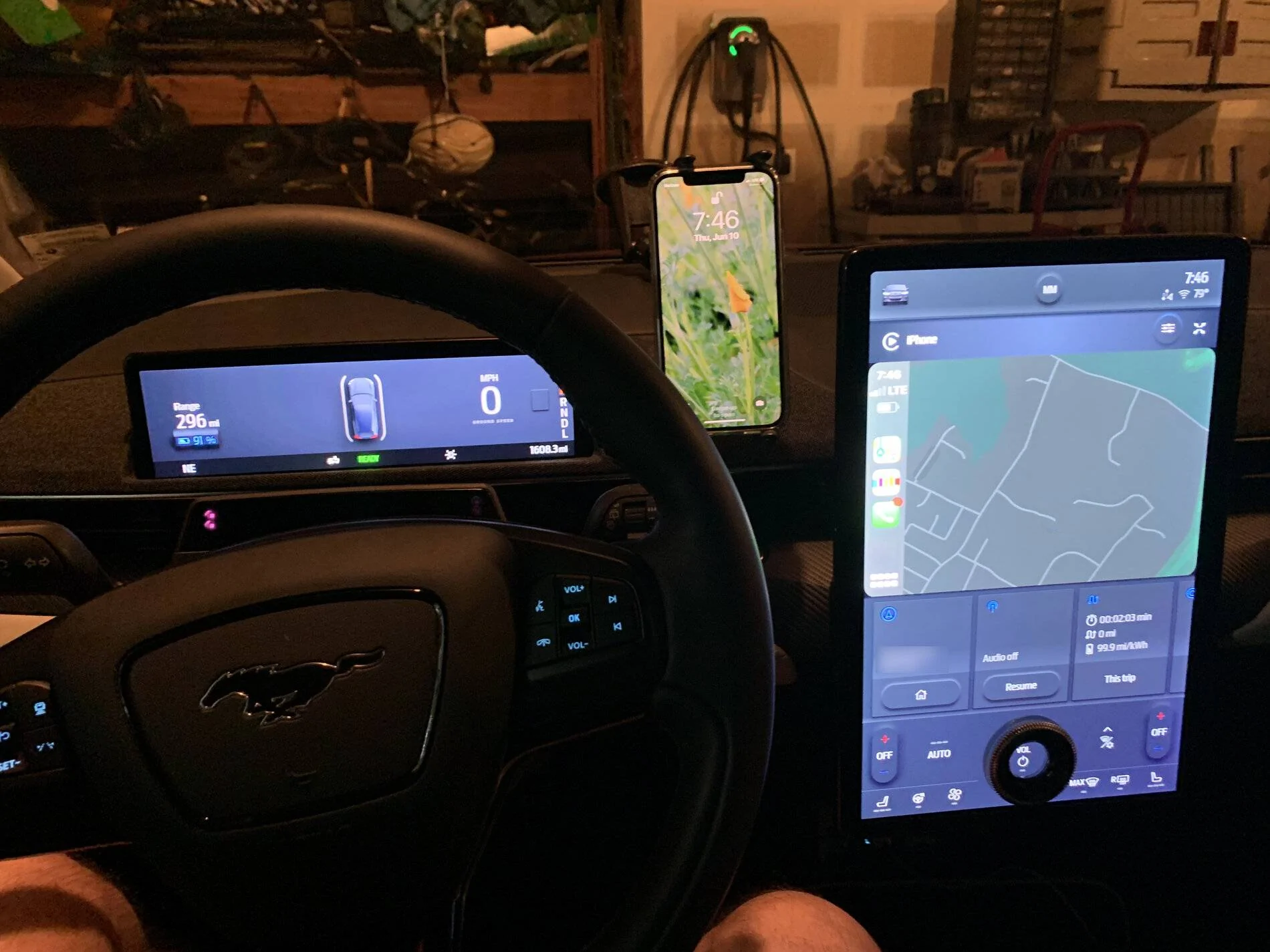 Ford Mustang Mach-E Car Phone Mount for the Mach E IMG_3568a