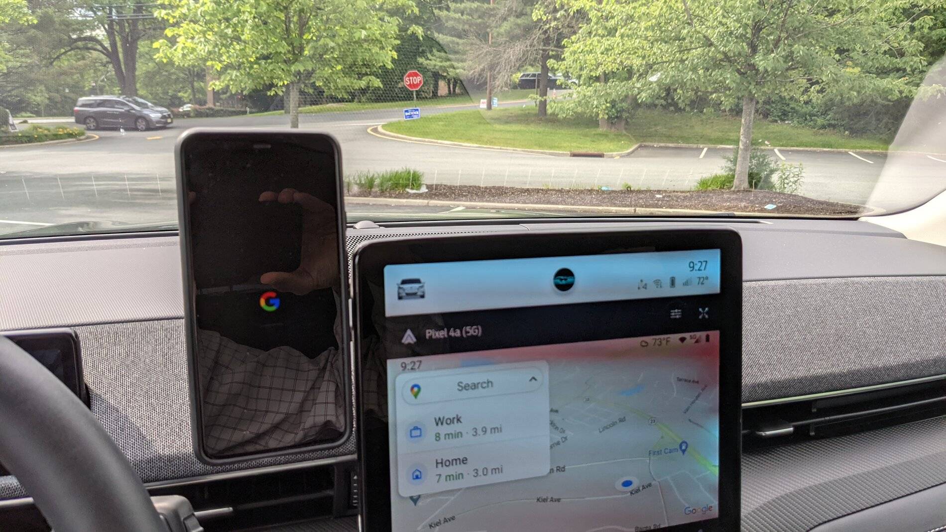 Ford Mustang Mach-E A Custom 3-D Printed Phone Mount for the Mach-E PXL_20210610_132749394