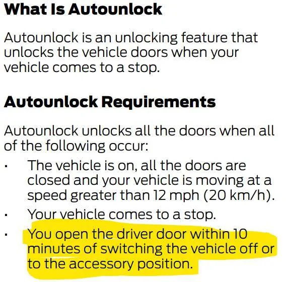 Ford Mustang Mach-E Disable Auto Lock when driving? 1623590906531