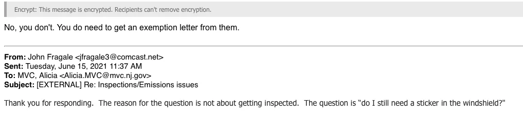Ford Mustang Mach-E NJ inspection question to MVC Screen Shot 2021-06-15 at 12.01.31 PM