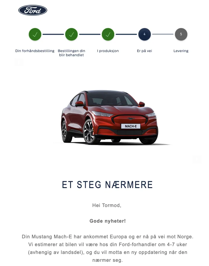 Ford Mustang Mach-E Norway - Mach-E ready for production X1qbhYg