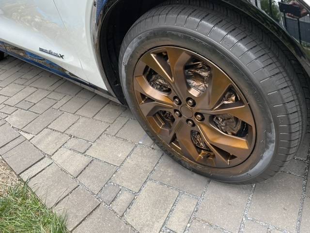 Ford Mustang Mach-E Copper dipped wheels DIY 8946D94C-199F-4338-BD80-8702EE8E0378