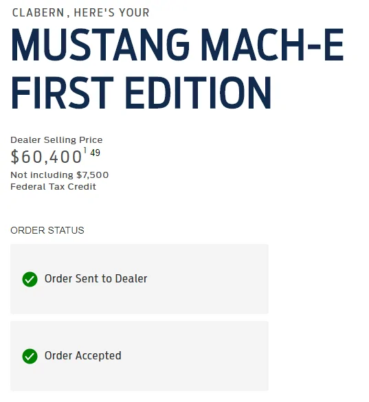 Ford Mustang Mach-E “Order Accepted” 1593436212828
