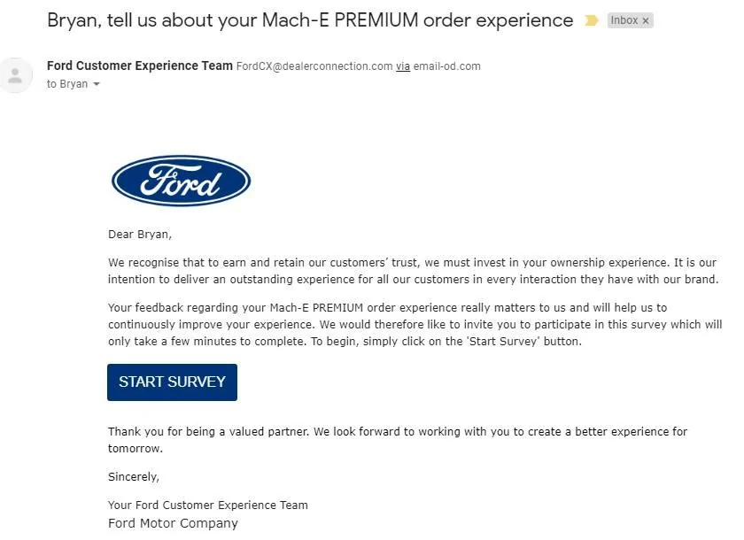 Ford Mustang Mach-E Survey from Ford about Ordering Annotation 2020-06-30 104854