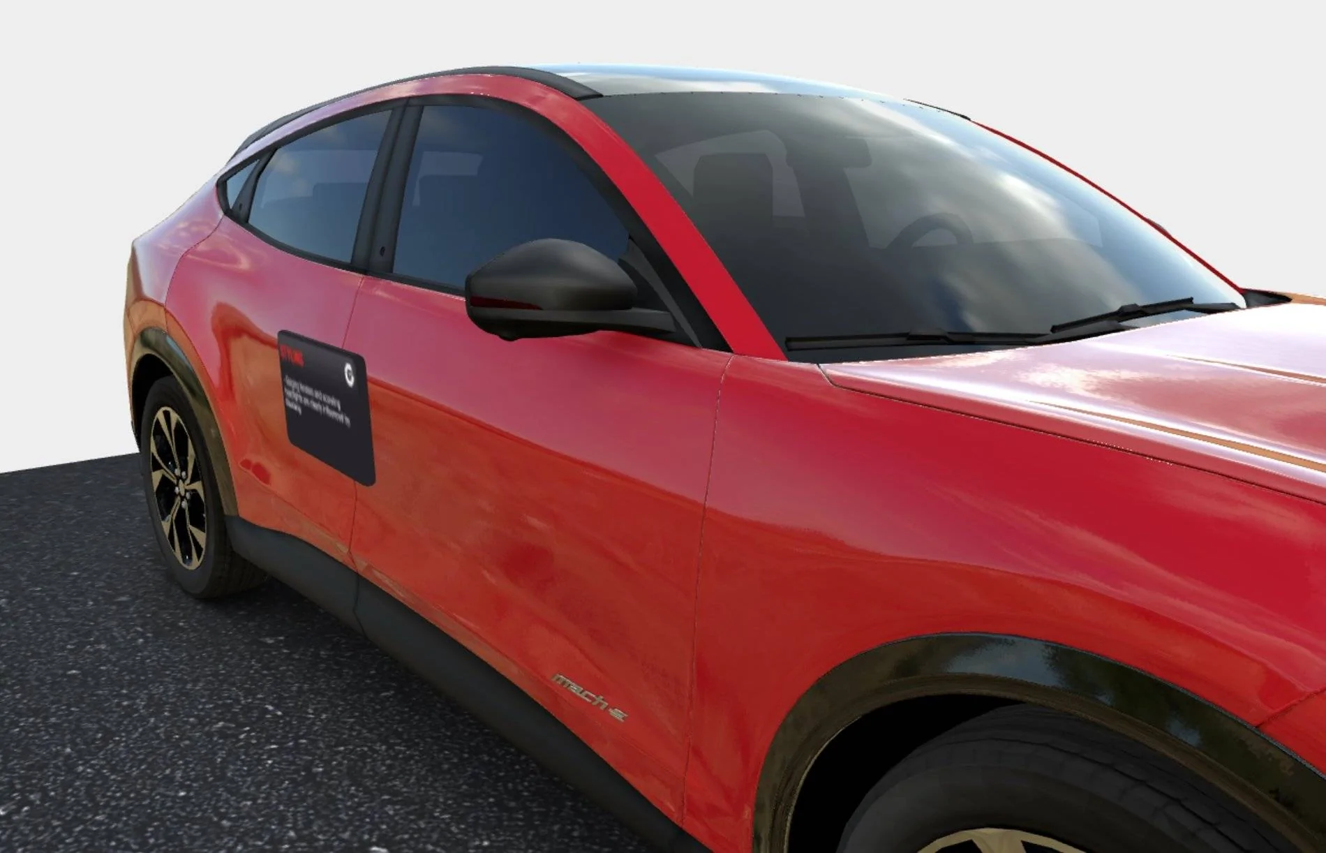 Ford Mustang Mach-E Bring your Mach-E home *TODAY* via augmented reality no door pulls 2