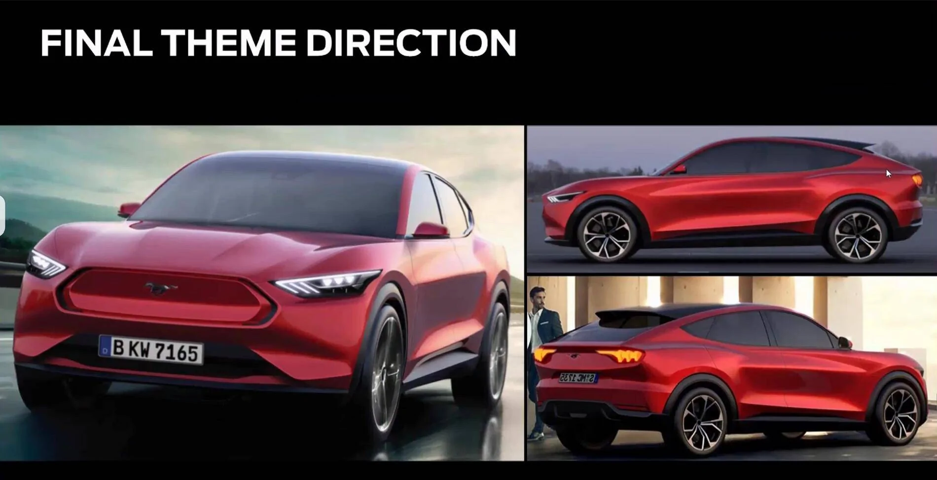 Ford Mustang Mach-E Video and images from Mach-E Concept-to-Design Presentation Today - Want that Yellow! final theme direction