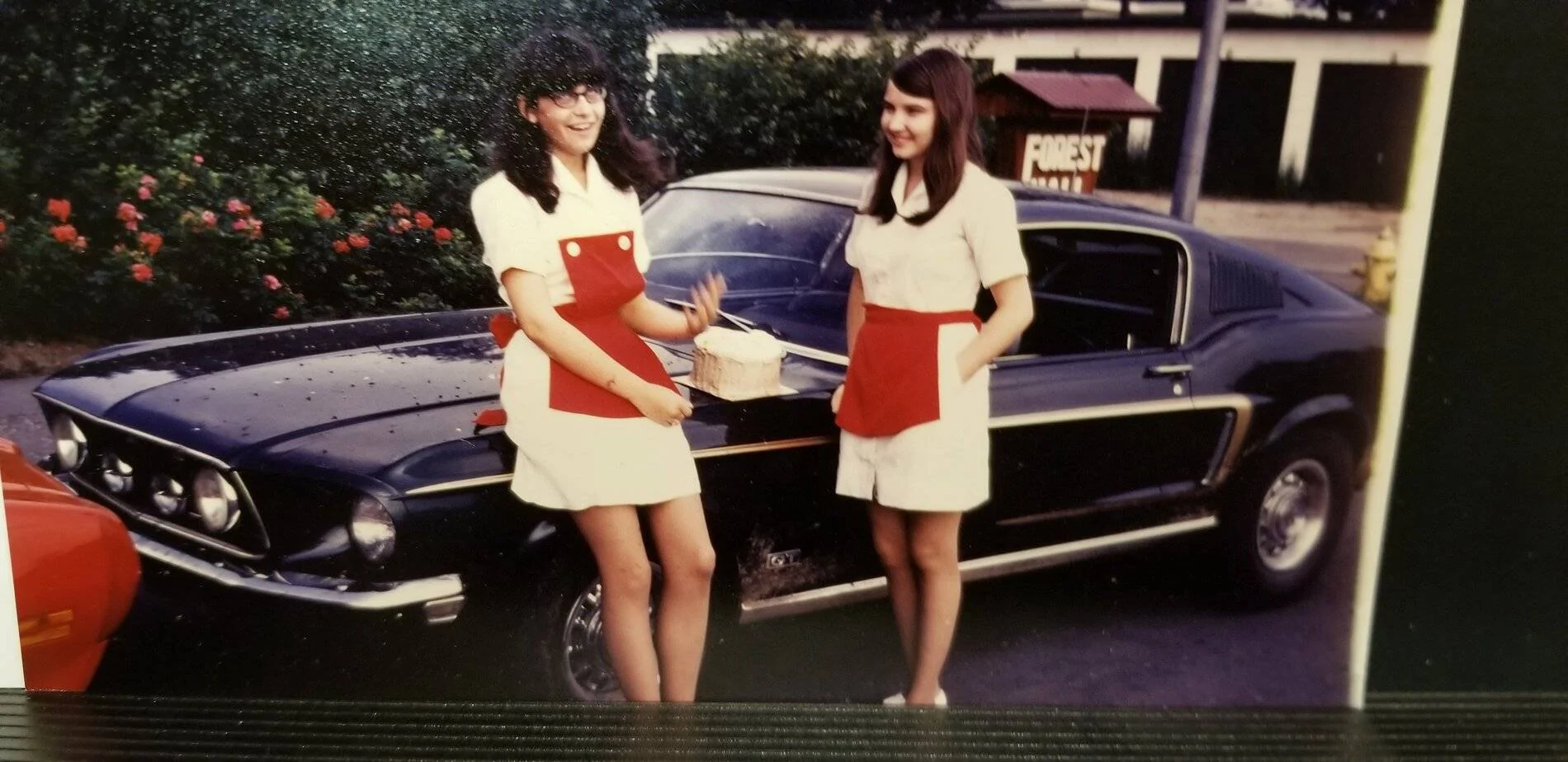 Ford Mustang Mach-E What're you upgrading from? '68 Mustange Audrey & Maureen July 1970
