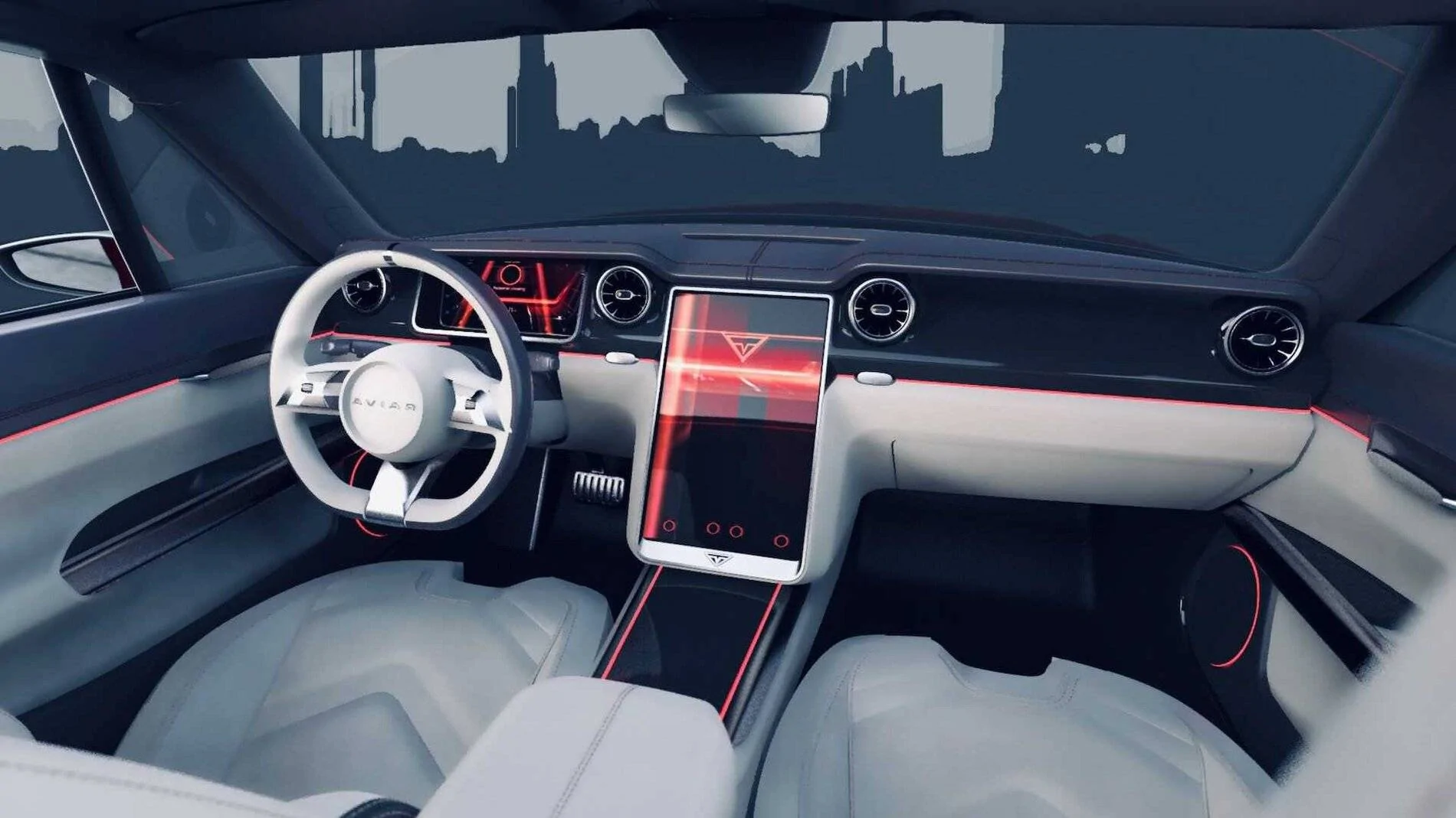 Ford Mustang Mach-E Admit it. You want this aviar-r67-all-electric-mustang-concept-dashboard