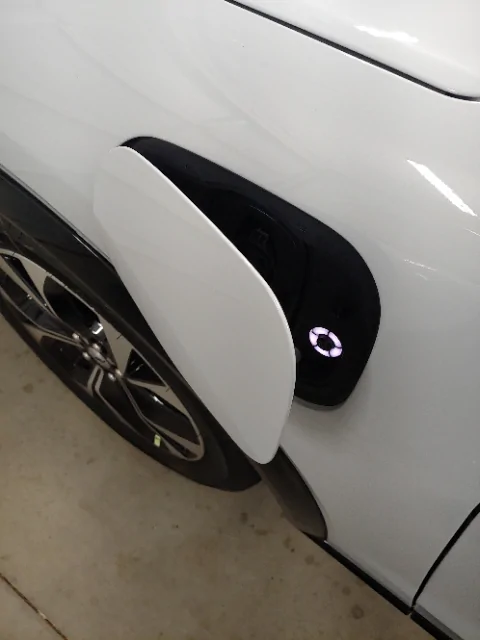 Ford Mustang Mach-E Charge Port Cover Dent Prevention – 3D Printed DIY Solution Charge door open