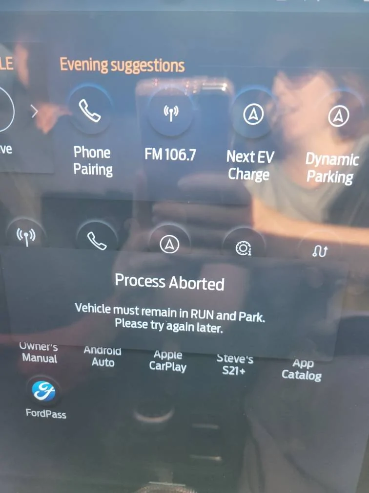 Ford Mustang Mach-E Sync issues with phone Error