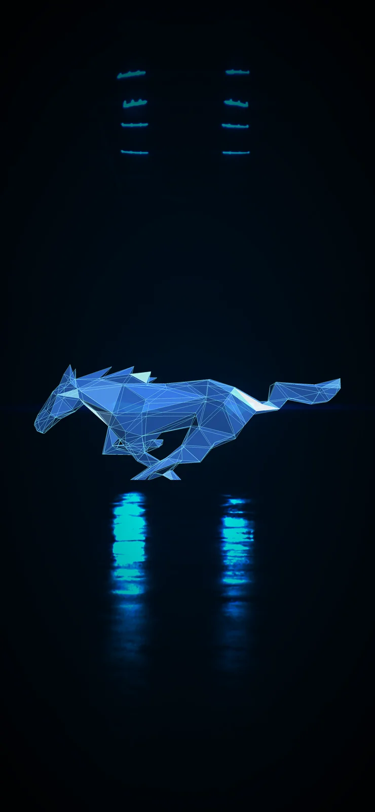 Ford Mustang Mach-E Low Poly Pony Live Wallpaper Low Poly Pony Wallpaper