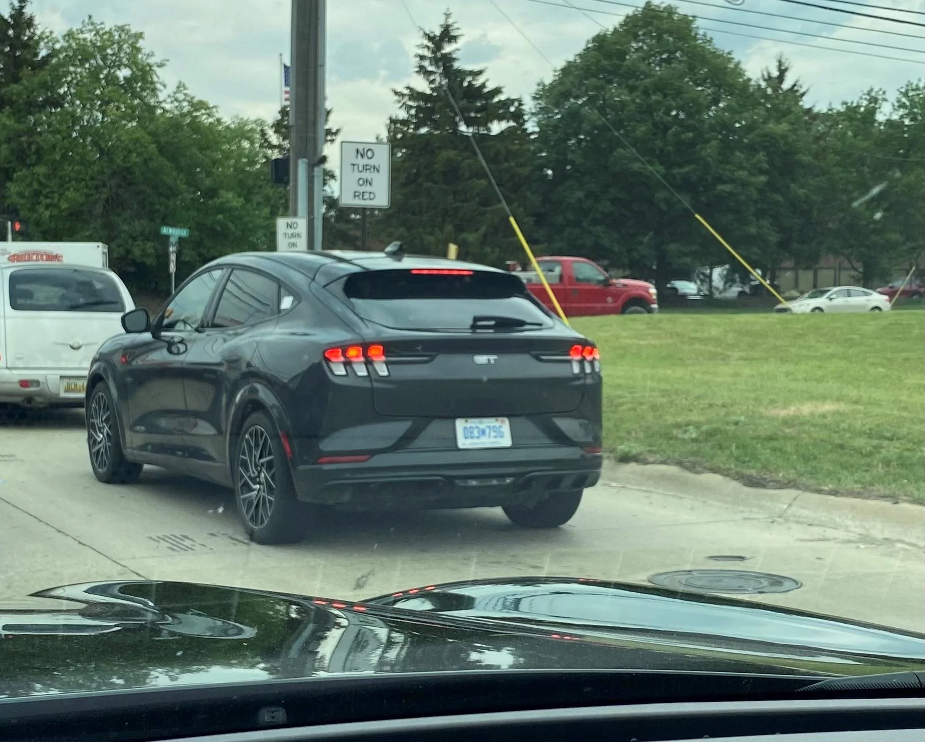 Ford Mustang Mach-E Cyber Orange Mach-E GT Performance Edition in the wild GT