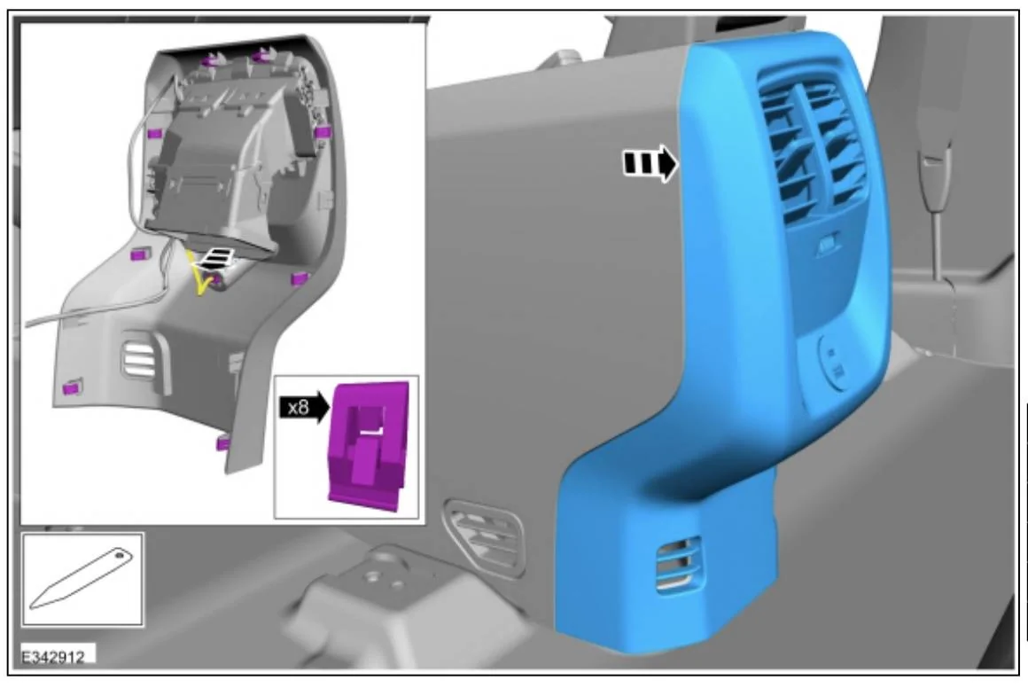 Ford Mustang Mach-E How to remove center console vent panel? Screen Shot 2021-06-24 at 6.00.20 PM