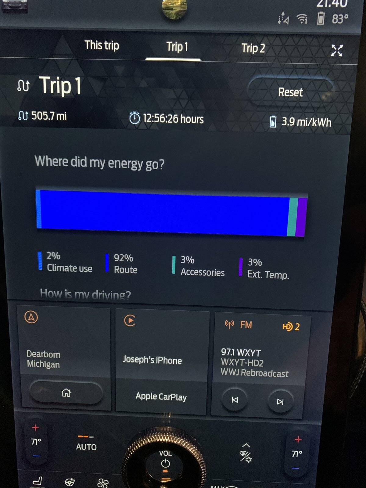 Ford Mustang Mach-E 350 miles range routinely 4EBC247E-563D-4C0E-926F-59F6D54646E2