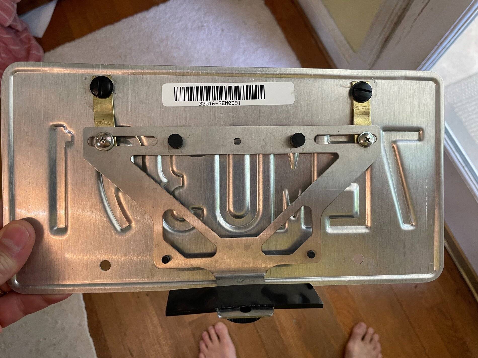 Ford Mustang Mach-E (Solved) Craigs front plate mount causing issues 1624765032205