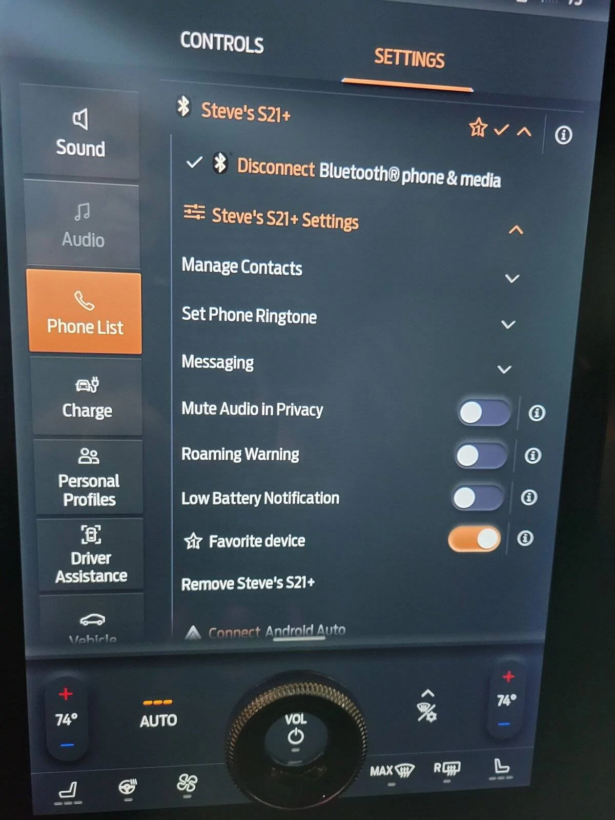 Ford Mustang Mach-E Sync issues with phone 20210627_093151