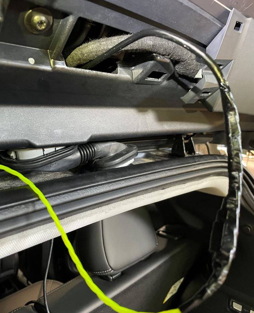 Ford Mustang Mach-E DIY Tutorial for Hardwiring a Dashcam and Radar Detector wire4.JPG