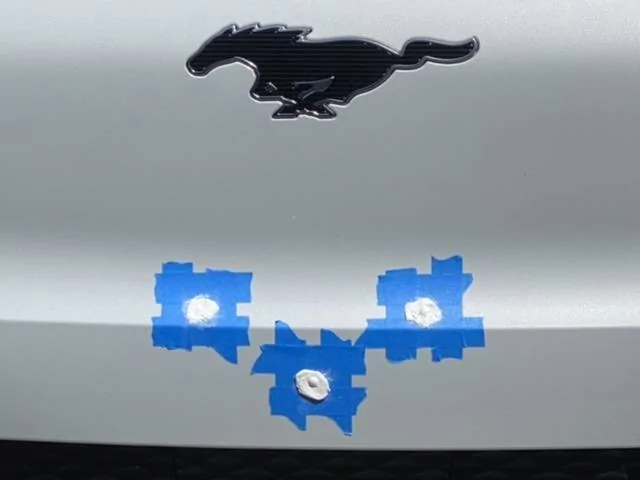 Ford Mustang Mach-E Stupid license plate holes F126BDC6-B0D8-4590-993E-454F32F635C9