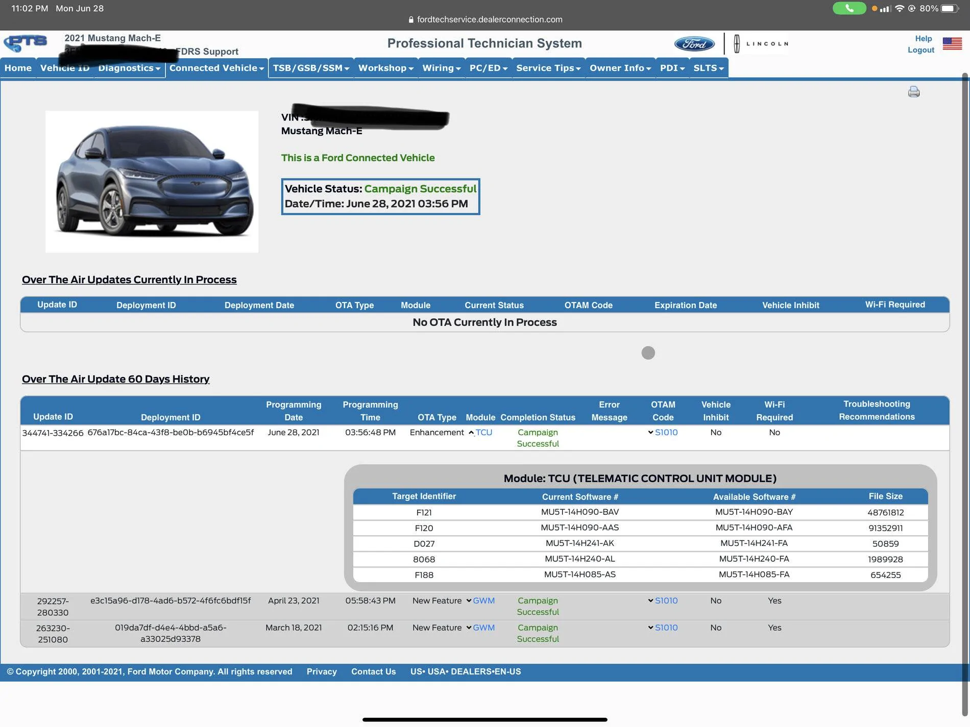 Ford Mustang Mach-E [OTA] Ford Power-Up 1.4.0 Installed D789245A-C1A4-4479-9A0A-D999C5F443E6