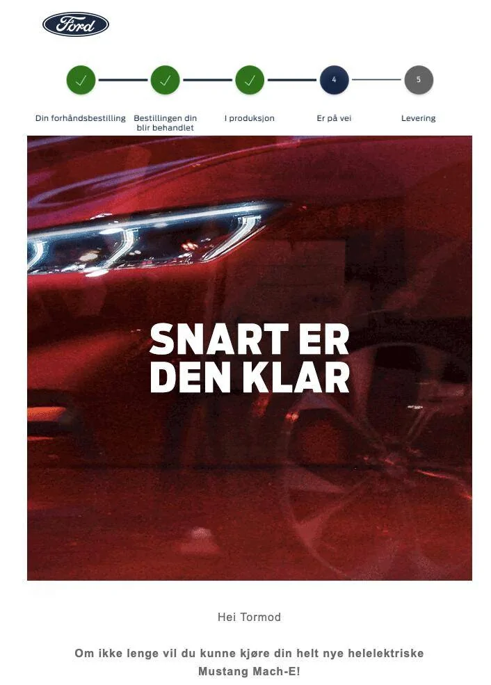 Ford Mustang Mach-E Norway - Mach-E ready for production 1624952579967