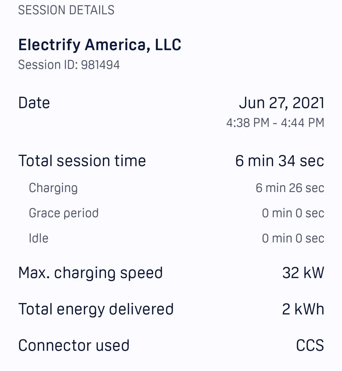 Ford Mustang Mach-E Small Trip, Bad Charging Experience Screenshot_20210629-100655_Electrify America