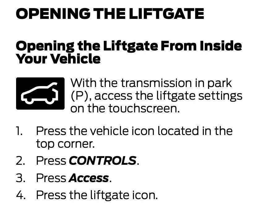 Ford Mustang Mach-E Adding a Physical Interior Liftgate Power Switch Screen Shot 2021-06-29 at 12.08.06 PM