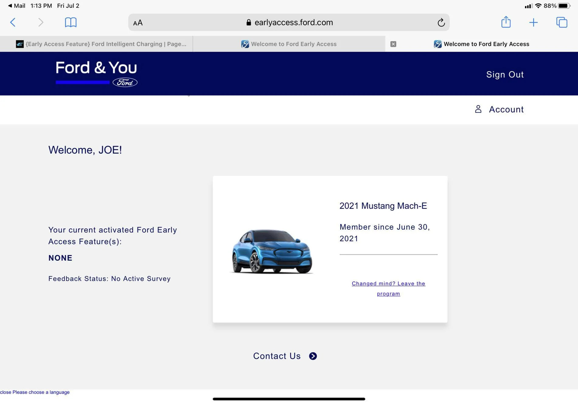 Ford Mustang Mach-E {Early Access Feature} Ford Intelligent Charging 20F99EC2-8F23-4D04-83A6-E4BEA8654D6B