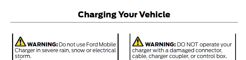 Ford Mustang Mach-E charging in the rain, ok? Captur